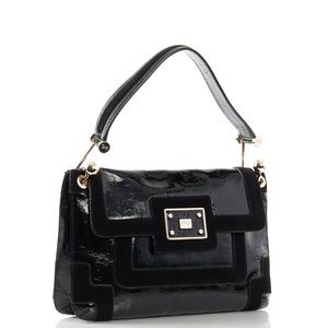 Anya Hindmarch Patent Leather/Suede Shoulder Bag